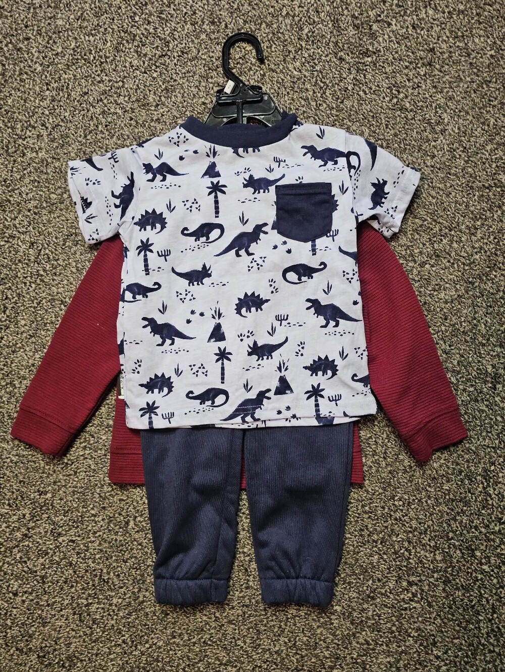 Nwt Dinosaur 3 Piece Print Outfit sz 3T